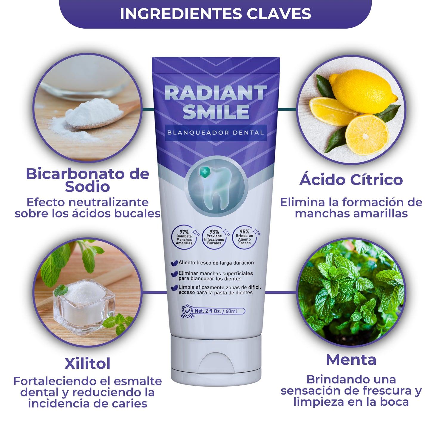 Radiant Smile® (Crema dental blanqueadora)