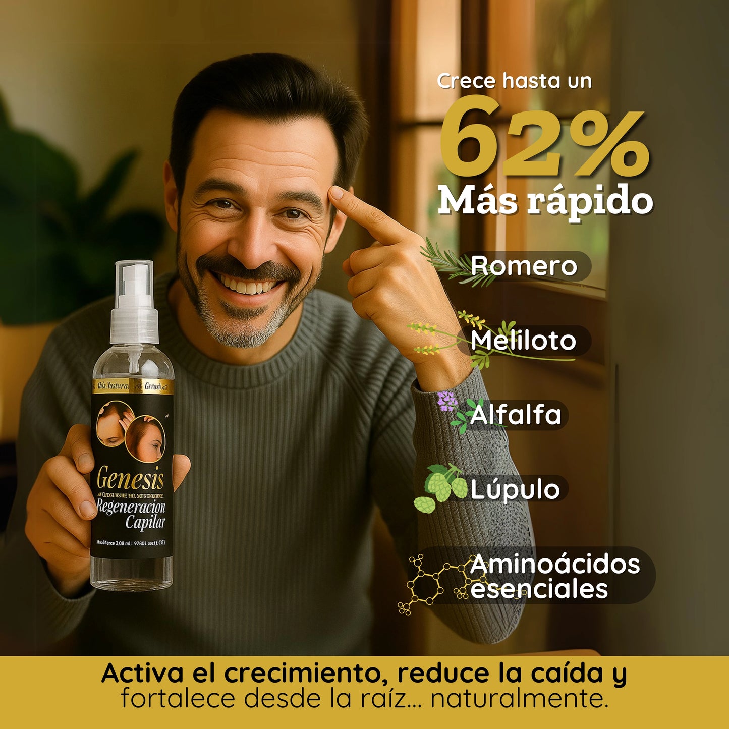 Genesis - Tratamiento intensivo de regeneración capilar 3.38 fl. Oz