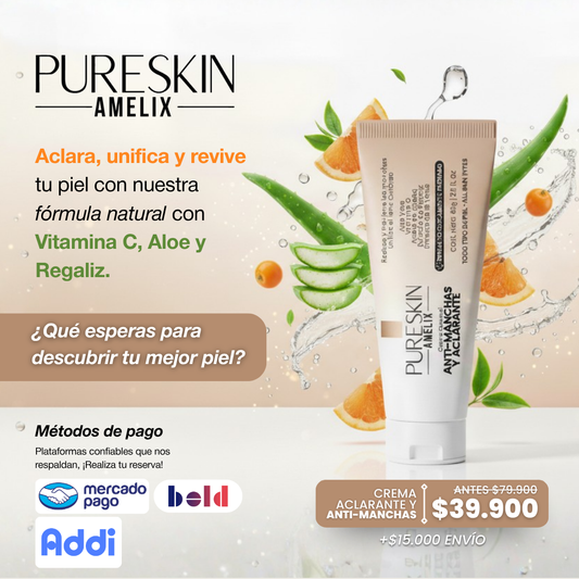 PURESKIN - Crema Antimanchas y Aclarante
