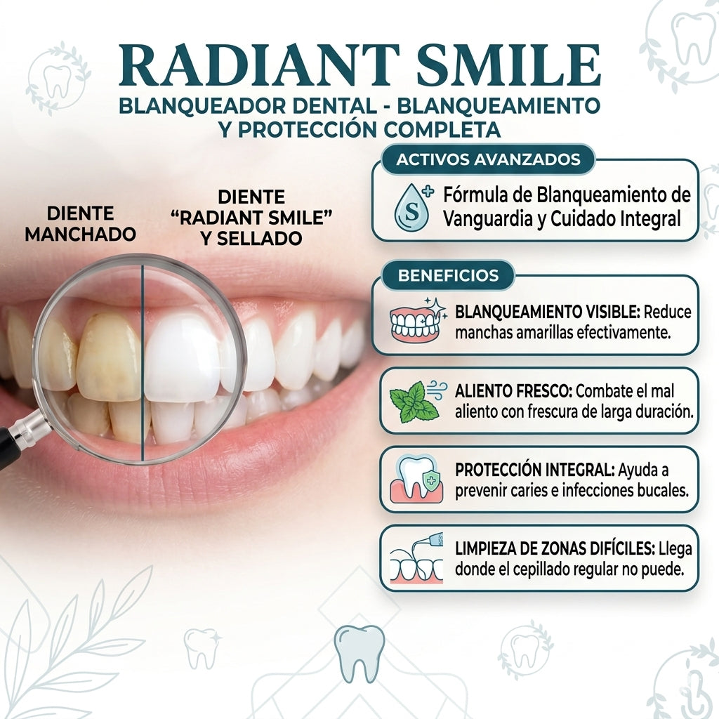 Radiant Smile® (Crema dental blanqueadora)