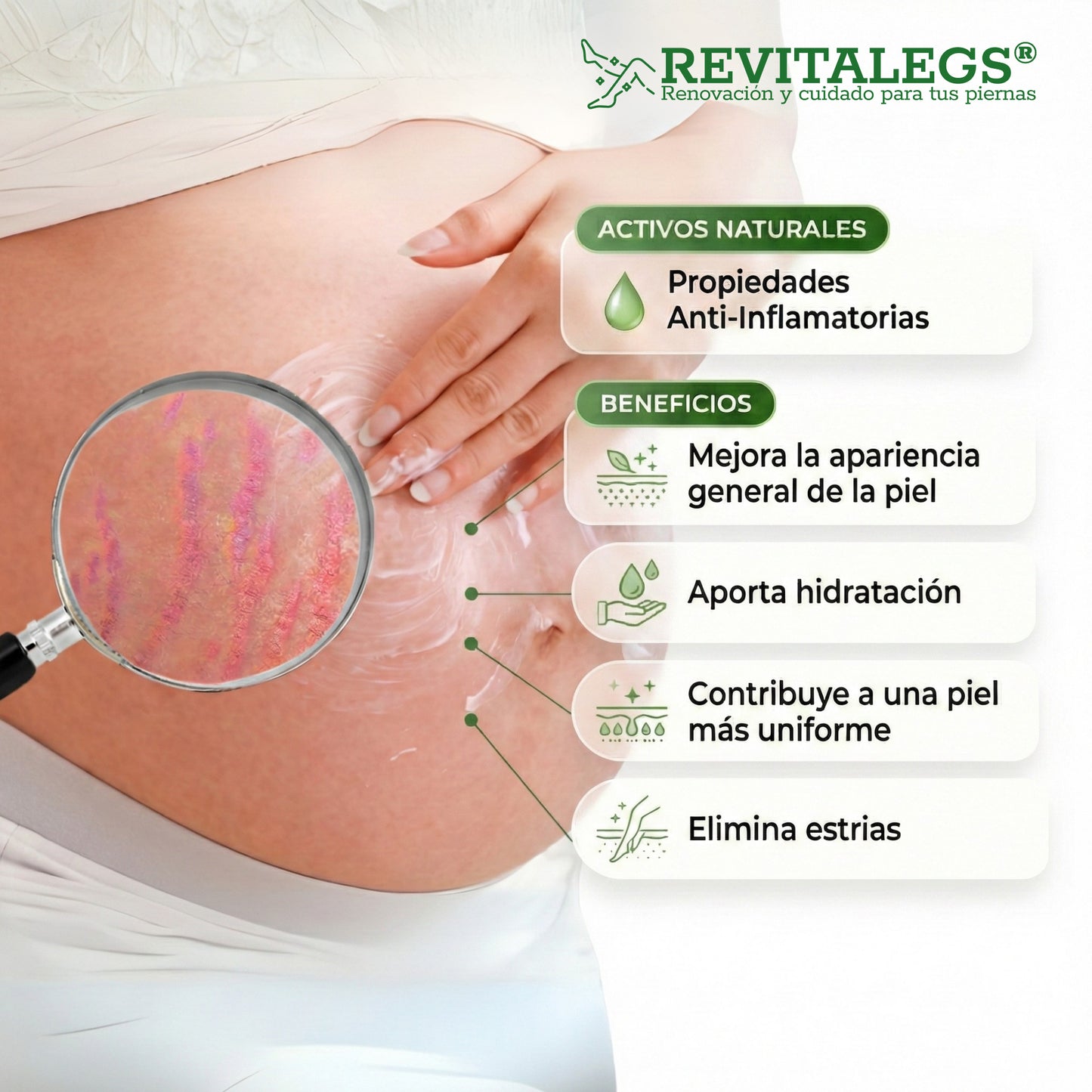 Revitalegs® Crema para Eliminar Venas Varices 2.82 fl. Oz (80g)