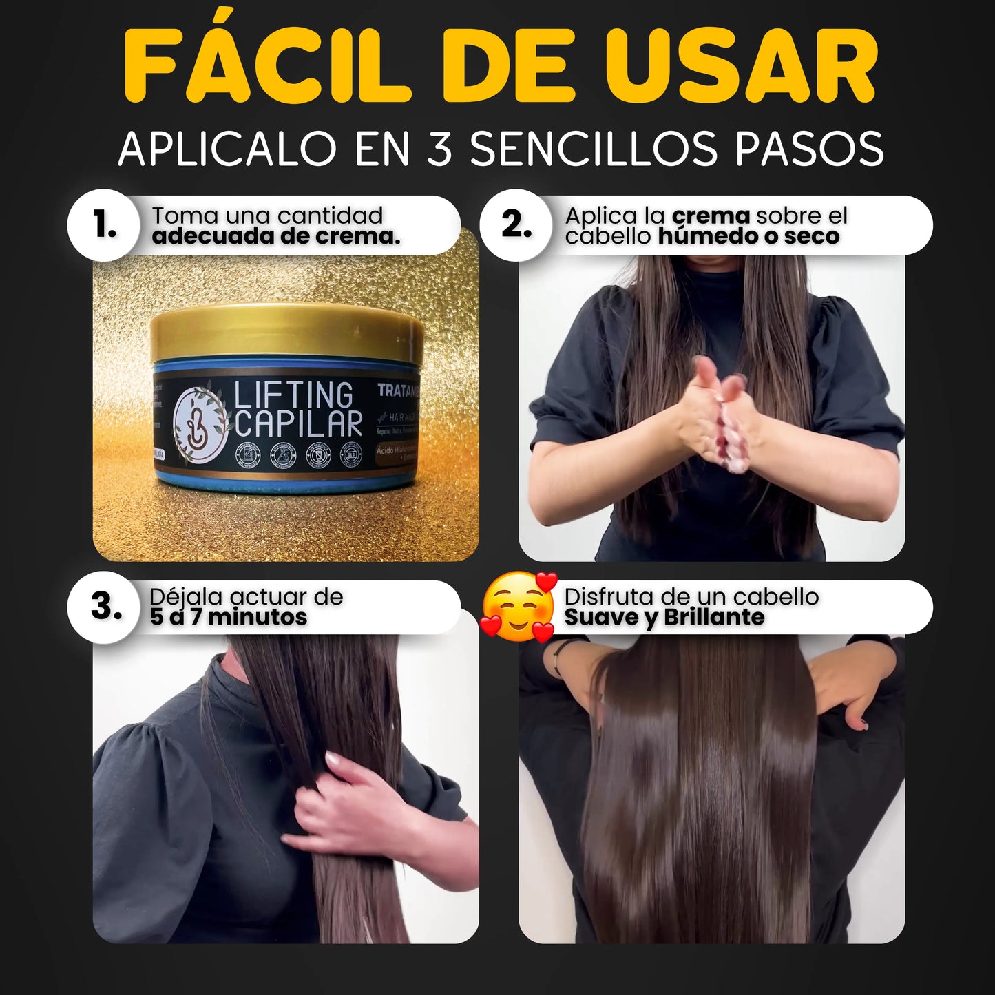 Mascarilla Capilar: Reparación e Hidratación profunda para cabello seco y dañado