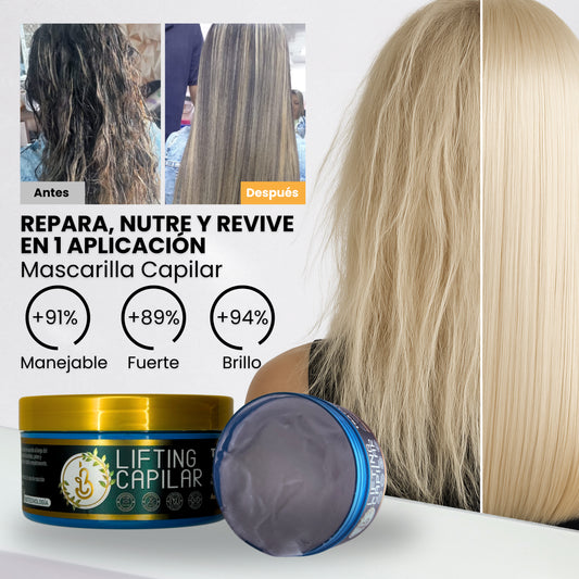 Mascarilla Capilar: Reparación e Hidratación profunda para cabello seco y dañado