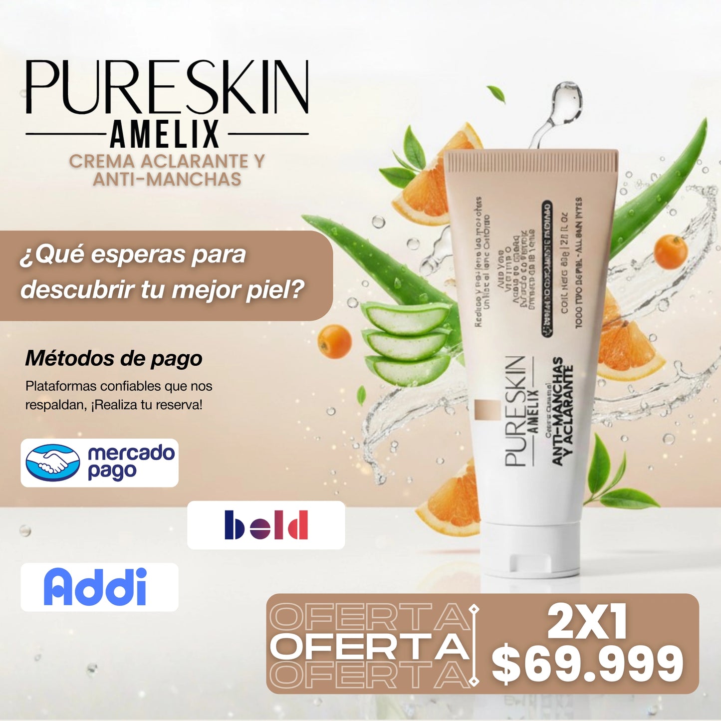 PURESKIN® Crema Antimanchas y Aclarante