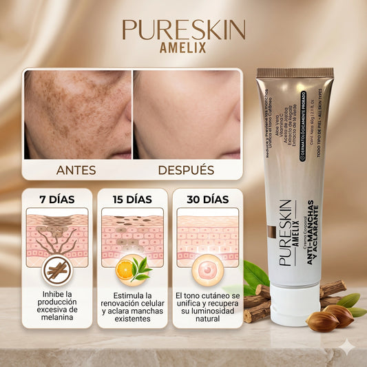 PURESKIN® Crema Antimanchas y Aclarante 2.12 fl. Oz (60g)